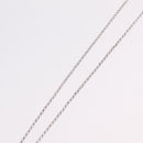 CHANEL Camelia Necklace metal Silver CC Auth bs37737-14