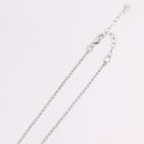 CHANEL Camelia Necklace metal Silver CC Auth bs37737-15