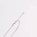CHANEL Camelia Necklace metal Silver CC Auth bs37737-10