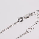 CHANEL Camelia Necklace metal Silver CC Auth bs37737-11