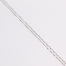 CHANEL Camelia Necklace metal Silver CC Auth bs37737-5