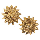 CHANEL Earring metal Gold CC Auth bs37738M-1