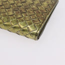 Bottega Veneta INTRECCIATO Long Wallet Leather Gold 134075 Auth bs37742-10