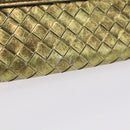 Bottega Veneta INTRECCIATO Long Wallet Leather Gold 134075 Auth bs37742-4