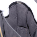 FENDI Canay Chain Shoulder Bag Leather Black Silver 8M0381 Auth bs37743A-25