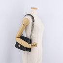 FENDI Canay Chain Shoulder Bag Leather Black Silver 8M0381 Auth bs37743A-31