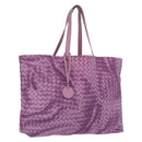 Bottega Veneta Intrecciato Illusion Tote Bag Nylon Purple Auth bs37745-1