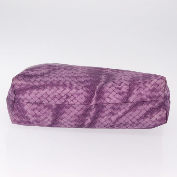 Bottega Veneta Intrecciato Illusion Tote Bag Nylon Purple Auth bs37745