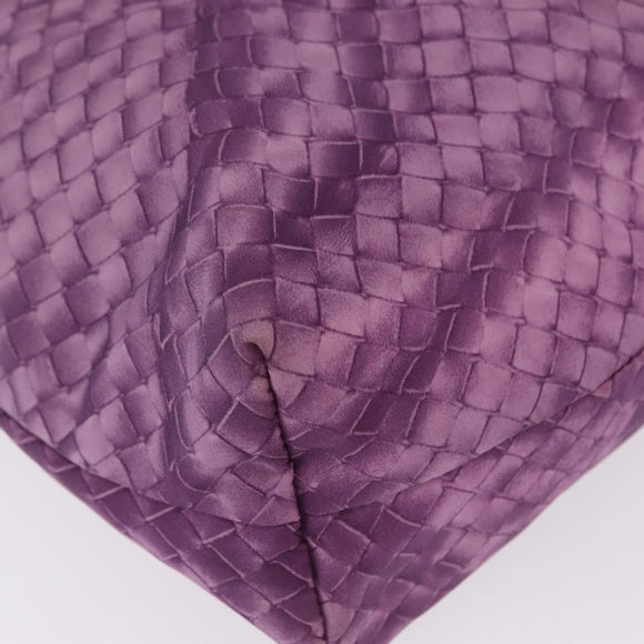 Bottega Veneta Intrecciato Illusion Tote Bag Nylon Purple Auth bs37745