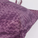Bottega Veneta Intrecciato Illusion Tote Bag Nylon Purple Auth bs37745-13