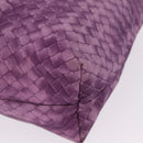Bottega Veneta Intrecciato Illusion Tote Bag Nylon Purple Auth bs37745-15