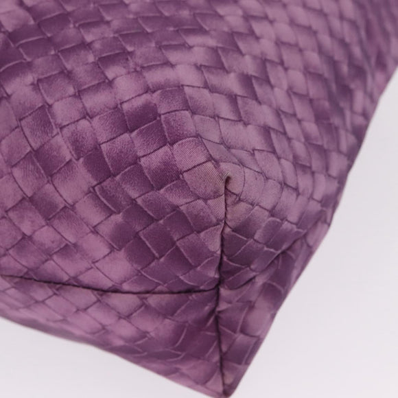 Bottega Veneta Intrecciato Illusion Tote Bag Nylon Purple Auth bs37745