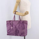 Bottega Veneta Intrecciato Illusion Tote Bag Nylon Purple Auth bs37745-22