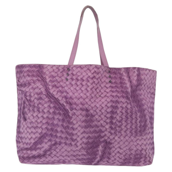 Bottega Veneta Intrecciato Illusion Tote Bag Nylon Purple Auth bs37745