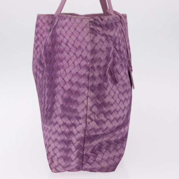 Bottega Veneta Intrecciato Illusion Tote Bag Nylon Purple Auth bs37745