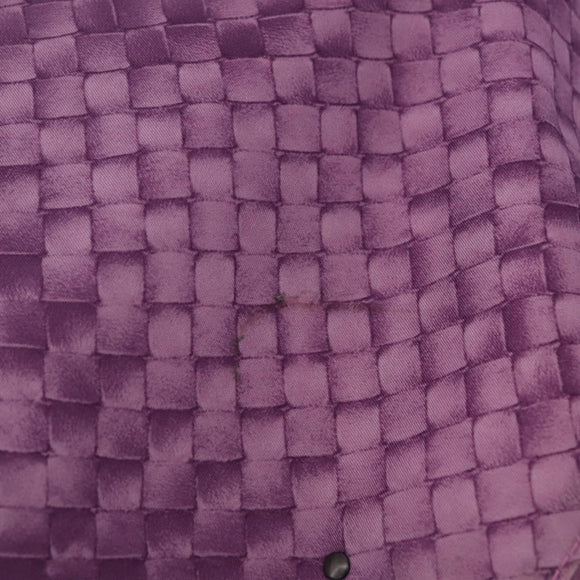 Bottega Veneta Intrecciato Illusion Tote Bag Nylon Purple Auth bs37745