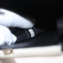 CHANEL CC Split Clutch Bag Lamb Skin Black White Gold CC Auth bs37748V-27