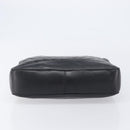 CHANEL V Stitch Hand Bag Leather Black Gold Tone CC Auth bs37749-10