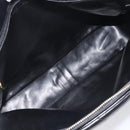 CHANEL V Stitch Hand Bag Leather Black Gold Tone CC Auth bs37749-19