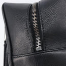 CHANEL Choco Bar Hand Bag Leather Black Silver CC Auth bs37750-14