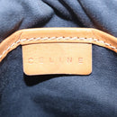 CELINE C Macadam Shoulder Bag Suede Green Gold Tone Auth bs37751-19