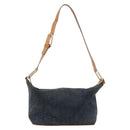 CELINE C Macadam Shoulder Bag Suede Green Gold Tone Auth bs37751-2