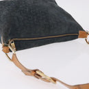 CELINE C Macadam Shoulder Bag Suede Green Gold Tone Auth bs37751-6