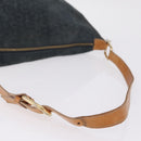 CELINE C Macadam Shoulder Bag Suede Green Gold Tone Auth bs37751-7