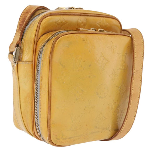 LOUIS VUITTON Monogram Vernis Wooster Shoulder Bag Gris M91036 LV Auth bs37759