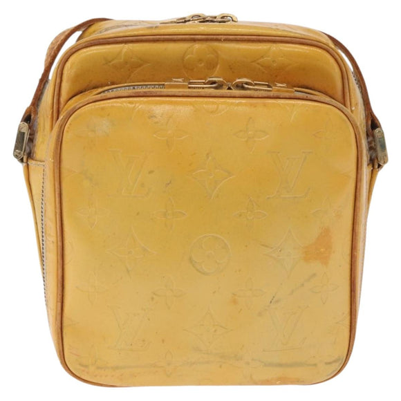 LOUIS VUITTON Monogram Vernis Wooster Shoulder Bag Gris M91036 LV Auth bs37759