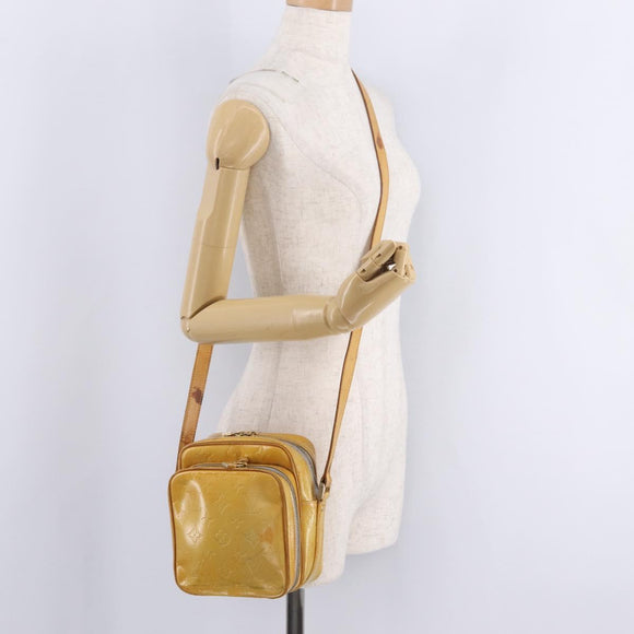 LOUIS VUITTON Monogram Vernis Wooster Shoulder Bag Gris M91036 LV Auth bs37759