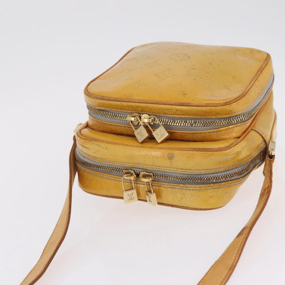 LOUIS VUITTON Monogram Vernis Wooster Shoulder Bag Gris M91036 LV Auth bs37759