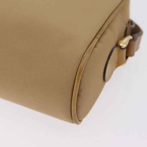 GUCCI Web Sherry Line Shoulder Bag Canvas Beige Gold Tone 010 378 Auth bs37760