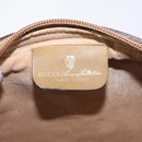 GUCCI Web Sherry Line Shoulder Bag Canvas Beige Gold Tone 010 378 Auth bs37760-19
