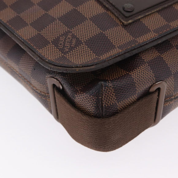 LOUIS VUITTON Damier Ebene Brooklyn PM Shoulder Bag N51210 LV Auth bs37761