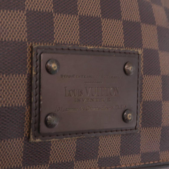 LOUIS VUITTON Damier Ebene Brooklyn PM Shoulder Bag N51210 LV Auth bs37761