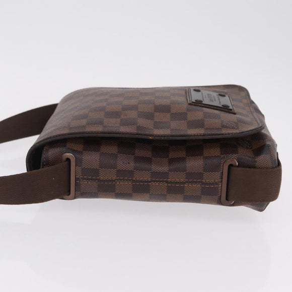 LOUIS VUITTON Damier Ebene Brooklyn PM Shoulder Bag N51210 LV Auth bs37761