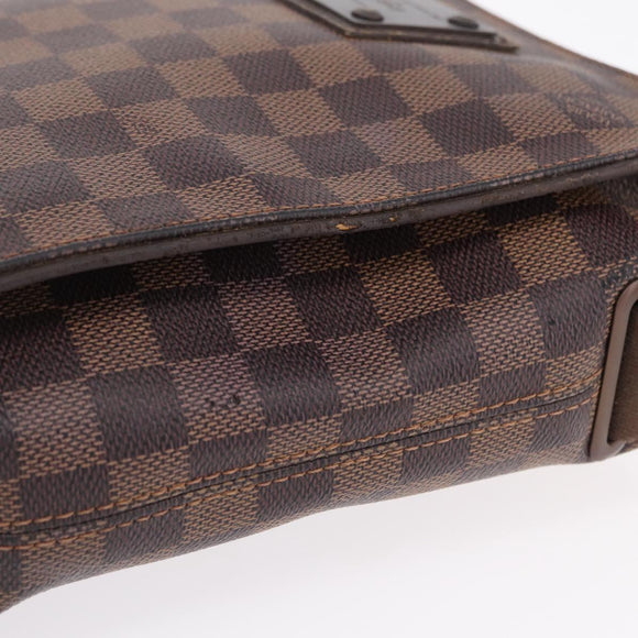 LOUIS VUITTON Damier Ebene Brooklyn PM Shoulder Bag N51210 LV Auth bs37761