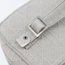 Christian Dior D-Lite Vanity Cosmetic Pouch Canvas Gray Silver Auth bs37762-15