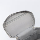 Christian Dior D-Lite Vanity Cosmetic Pouch Canvas Gray Silver Auth bs37762-18