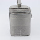 Christian Dior D-Lite Vanity Cosmetic Pouch Canvas Gray Silver Auth bs37762-5