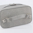 Christian Dior D-Lite Vanity Cosmetic Pouch Canvas Gray Silver Auth bs37762-7