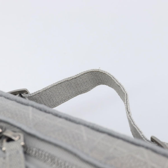 Christian Dior D-Lite Vanity Cosmetic Pouch Canvas Gray Silver Auth bs37762