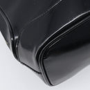 GUCCI Shoulder Bag Patent Black Gold Tone 001 118 1650 Auth bs37764-13