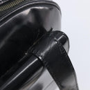 GUCCI Shoulder Bag Patent Black Gold Tone 001 118 1650 Auth bs37764-15