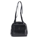 GUCCI Shoulder Bag Patent Black Gold Tone 001 118 1650 Auth bs37764-2