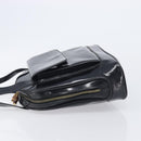 GUCCI Shoulder Bag Patent Black Gold Tone 001 118 1650 Auth bs37764-5