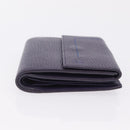 LOEWE Bifold Wallet Leather Purple Auth bs37765-4