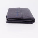 LOEWE Bifold Wallet Leather Purple Auth bs37765-5
