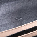 Chloe Indie Long Wallet Leather Black Gold Tone Auth bs37767-17